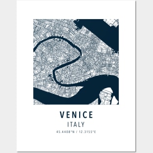 venice simple map Posters and Art